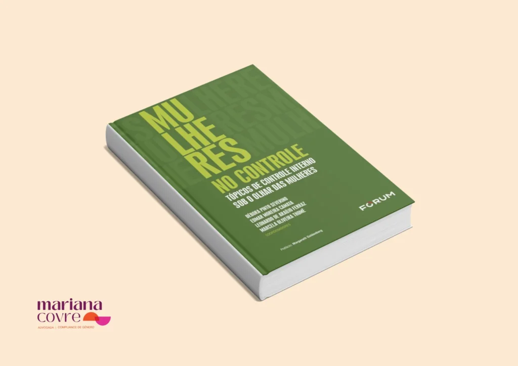 Capa do livro "Mulheres no Controle: Tópicos de Controle Interno sob o Olhar das Mulheres", coautoria da advogada Mariana Covre, publicado pela Editora Fórum.
